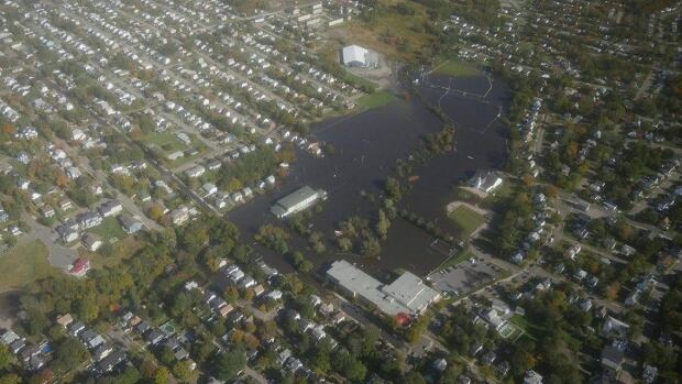 Sydney under water near Cottage Road and Cabot Street