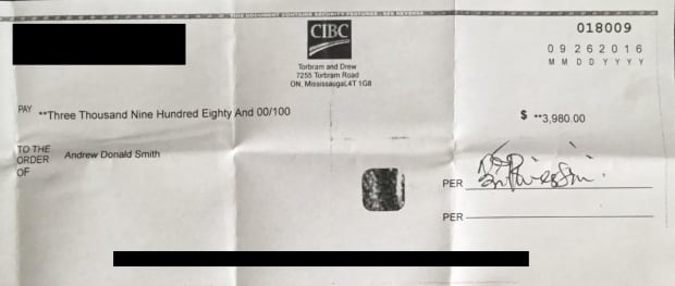 fraudulent cheque