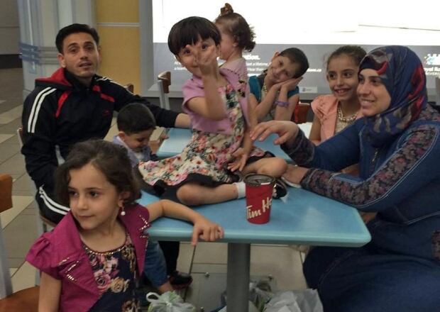 Syrian refugee family