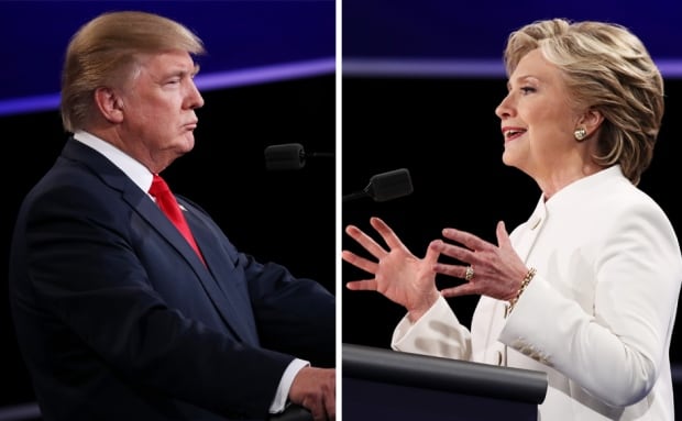 Trump and Clinton debate 3