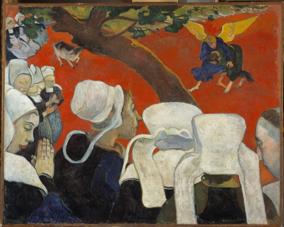 Vision after the Sermon (Jacob Wrestling with the Angel)