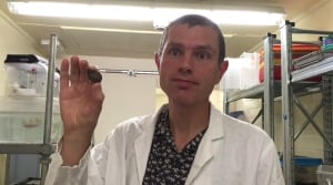 Jeremy the snail and researcher
