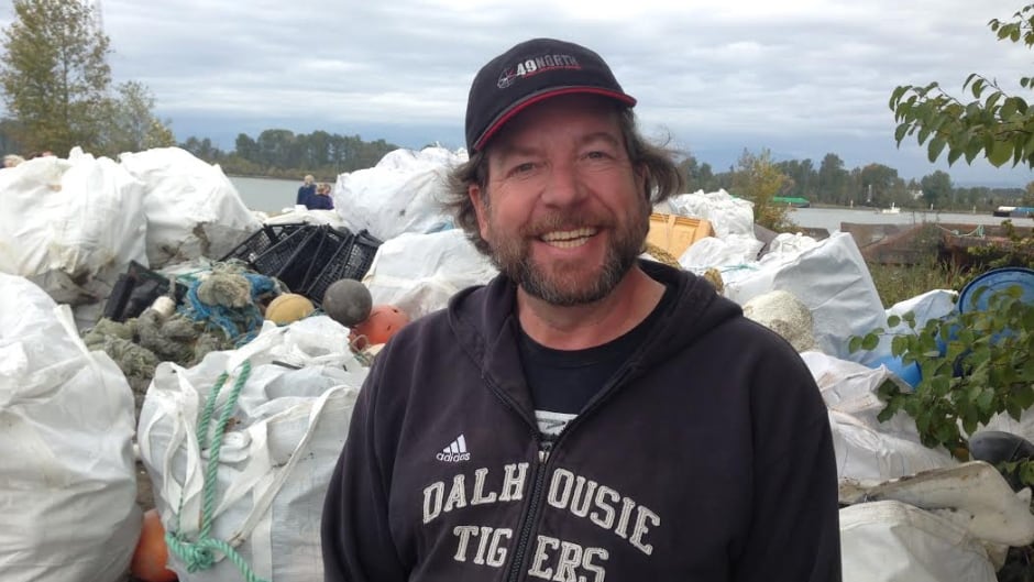 Rob O'Dea managed a cleanup on Vancouver island using a barge and helicopter. He says someone needs to step up and cover the cost of huge shoreline cleanups.