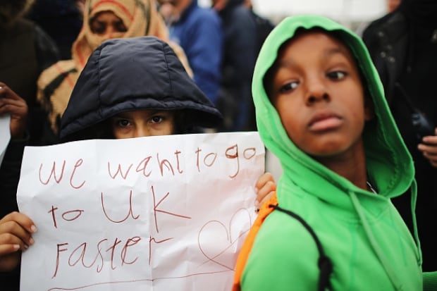 Calais migrant children