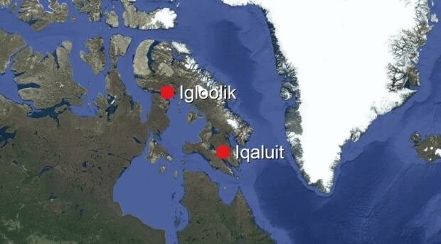 Igloolik, Iqaluit map