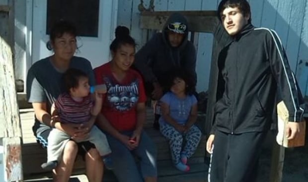 Melinda McIvor and her family on Sandy Bay First Nation