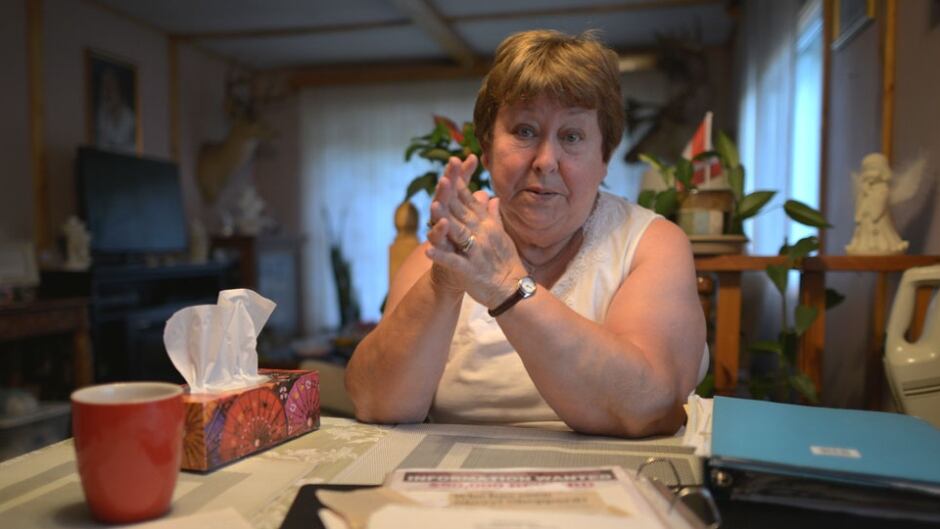 Sheryl's mother Odette has boxes upon boxes of documents related to Sheryl's disappearance.