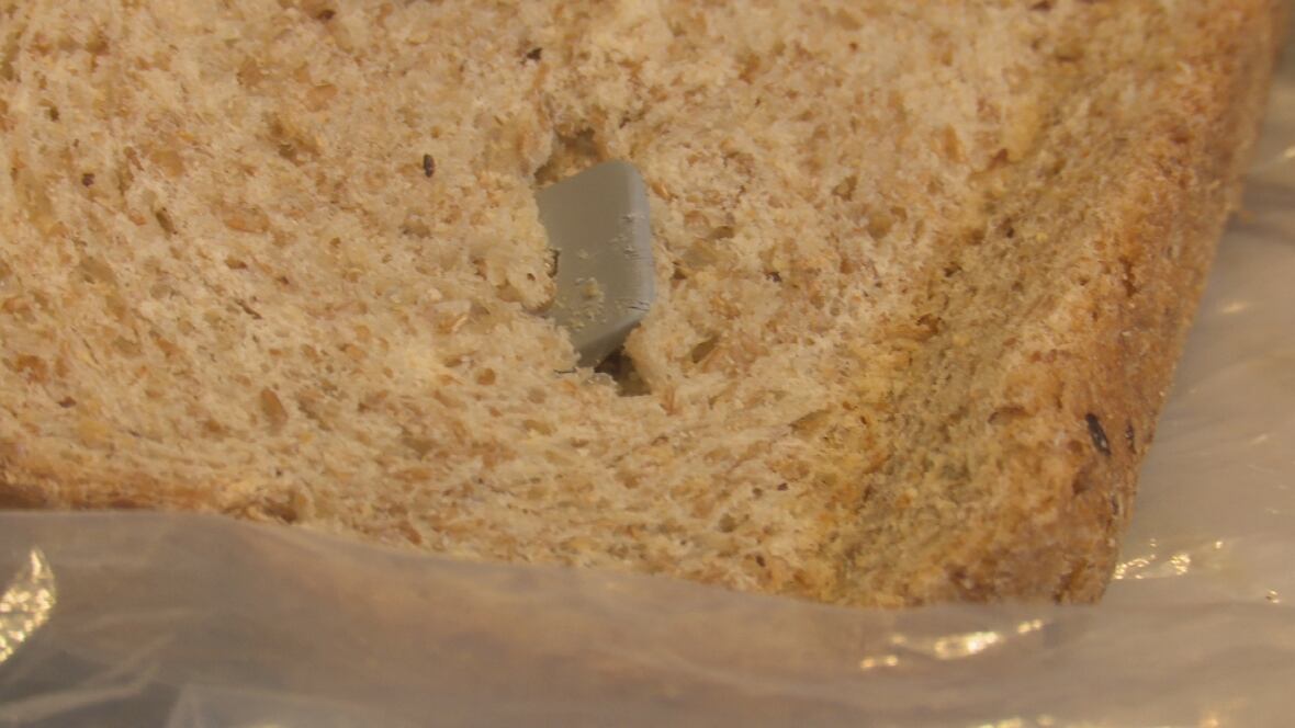 Plastic object found in bread raises concerns for P.E.I. couple CBC News