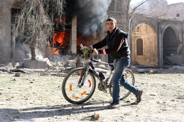 Burning House -- Aleppo, Syria -- Nov. 19, 2016