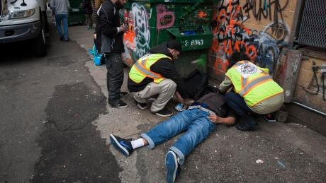 Nurses are describing the Vancouver's Downtown Eastside as a virtual 'battle zone' right now with 175 overdoses in a five day period. DTES Market