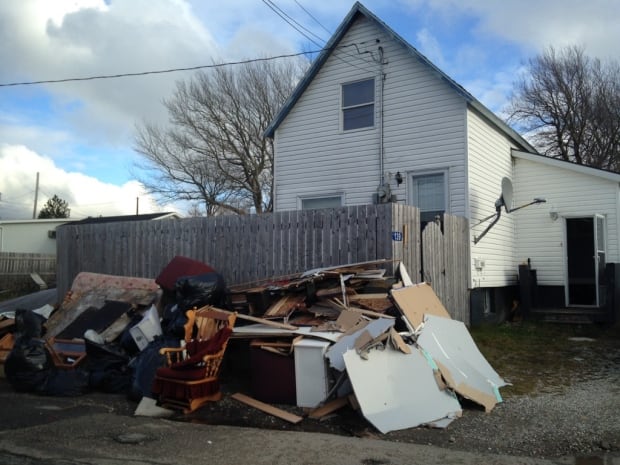 Sydney Mines flood home