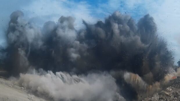 Blasting at Moose River Gold Mines