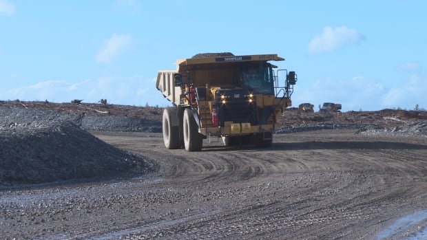 Mining truck at Moose River Gold Mines