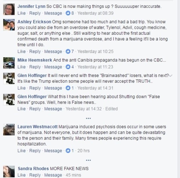 CBC Victoria facebook 'shatter' reaction