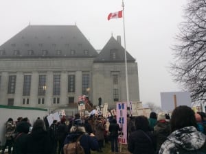 Supreme Court protest Clyde River Chippewas of the Thames