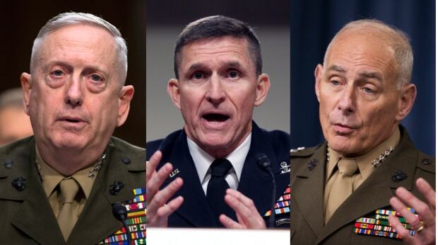 Trump's generals - Kelly, Flynn, Mattis