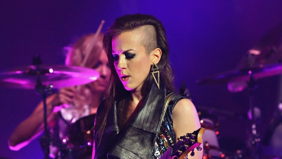 Donna Grantis of 3RDEYEGIRL performs with Prince during their "HITnRUN" tour at Sony Centre For The Performing Arts on May 19, 2015 in Toronto, Canada.