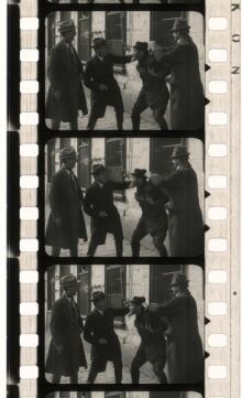 Stills from the 1924 film "The City Without Jews"