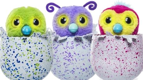 This Christmas the must-have toy is an interactive bird-like creature that hatches from an egg. (Spin Master) Hatchimal toy Christmas