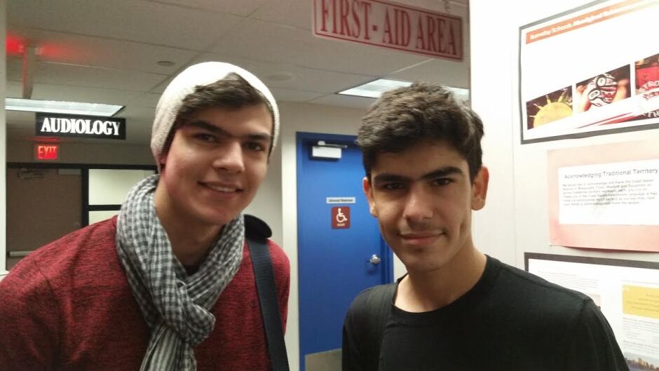 Haval and Allan are brothers who fled Syria to live in Egypt for a few years before coming to Canada. They now go to Burnaby South Secondary School.