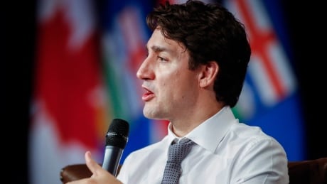 Prime Minister Justin Trudeau speaks to the Calgary Chamber of Commerce in Calgary on Dec. 21. Alta Trudeau 20161221