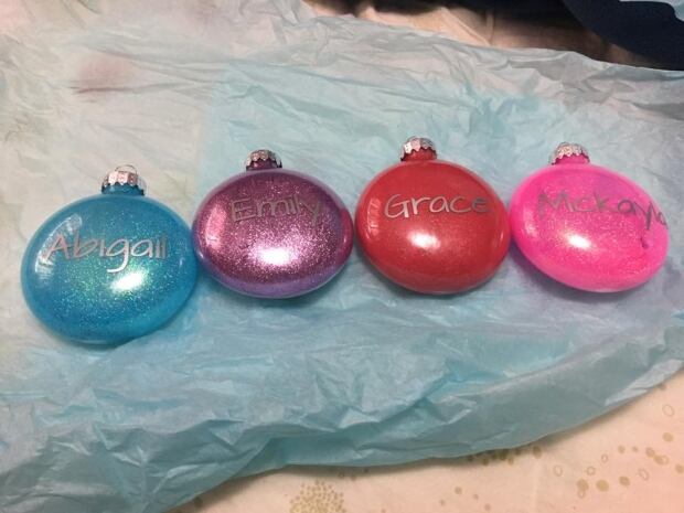 The Webb family Christmas ornaments