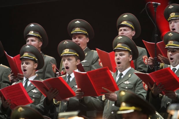 Red Army choir at the Festival international de musiques militai