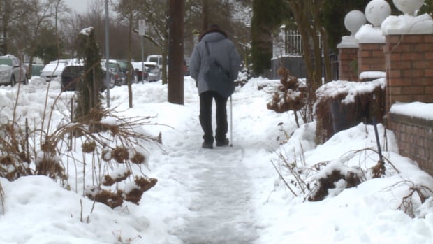 Senior in snow
