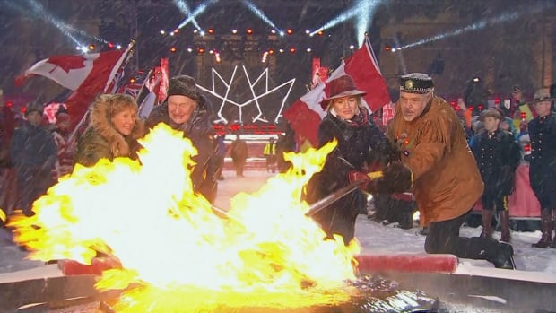 New Year's Centennial flame