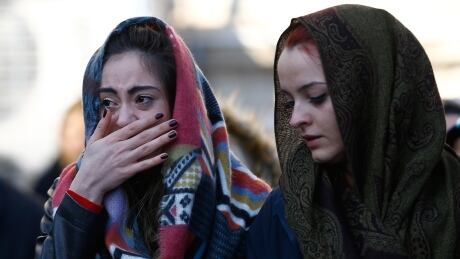 Relatives react at the funeral of Busra Kose, a victim of an attack by a gunman at Reina nightclub, in Istanbul, Turkey, January 2, 2017. TURKEY-ATTACK/