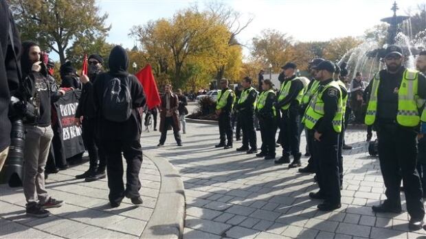 Far right demonstration, Quebec City