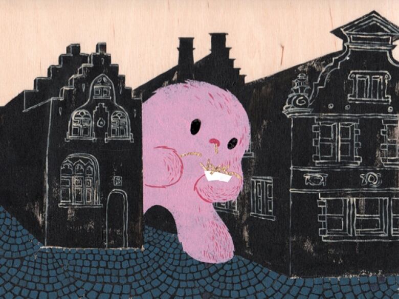 This artist draws monsters that represent fear loneliness and  