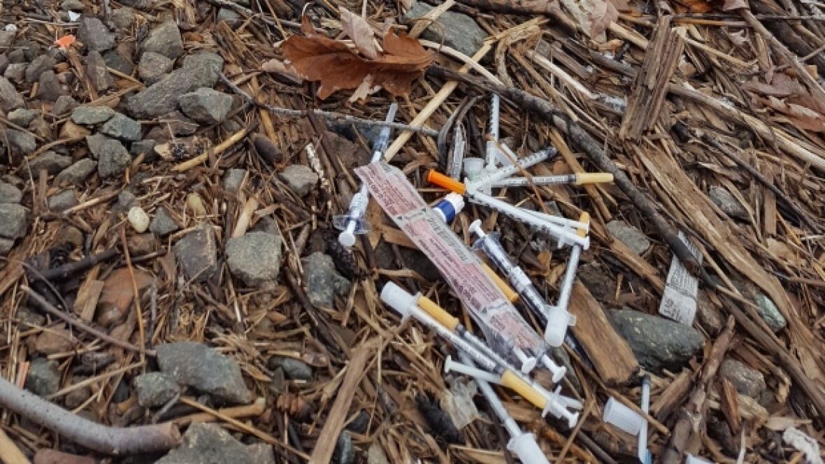 Teach your children never to touch used needles AIDS Moncton New