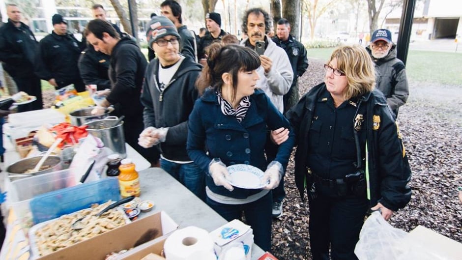 Volunteers with Tampa Food Not Bombs are defiant as police have decided to enforce an ordinance that prohibits them from feeding homeless people in a park without a permit.