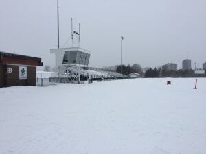 Ottawa's Terry Fox athletic facility track in winter
