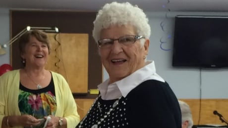 A smiling Bernice Bond attends a birthday party shortly before she was hospitalized. Bond1