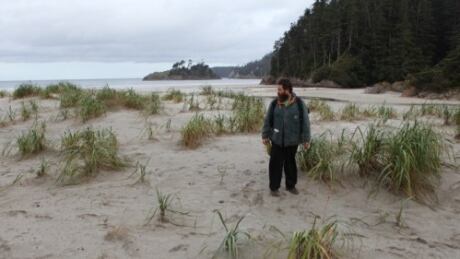 The Edge of the Knife co-director Gwaai Edenshaw scouting for filming locations on Haida Gwaii, B.C. Gwaai Edenshaw
