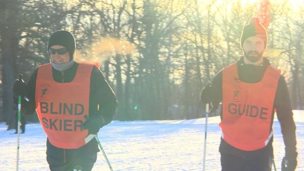 Blind skier Ross Eadie
