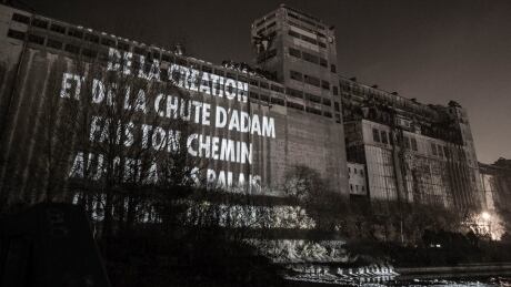 Large scale outdoor projections of Leonard Cohen's lyrics and poetry by artist Jenny Holzer will be part of the exhibition. Leonard Cohen MAC Silo #5