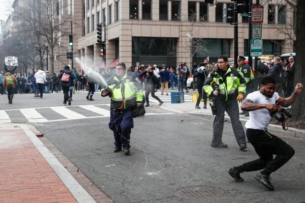 Pepper sprayed