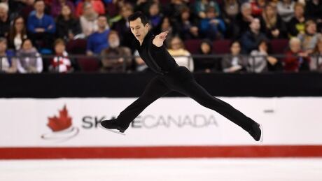Patrick Chan, pictured above in the men's short program on Friday, claimed his ninth national title after the free program on Saturday. chan-patrick