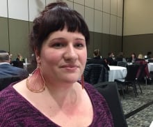Carissa Davis at basic income consultation