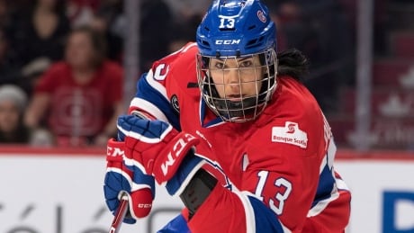 Caroline Ouellette is one goal away from becoming the all-time leading goal scorer in CWHL history. caroline-ouellette