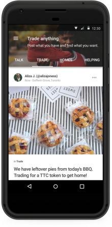 Bunz new app Trade screen