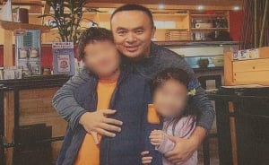 Lyndon Chen and his children