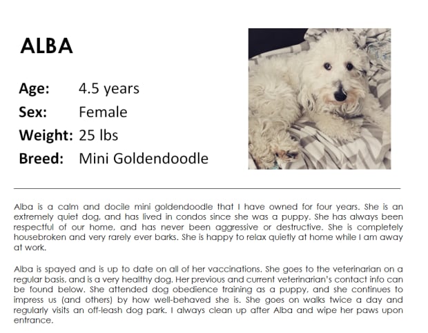 pet resume