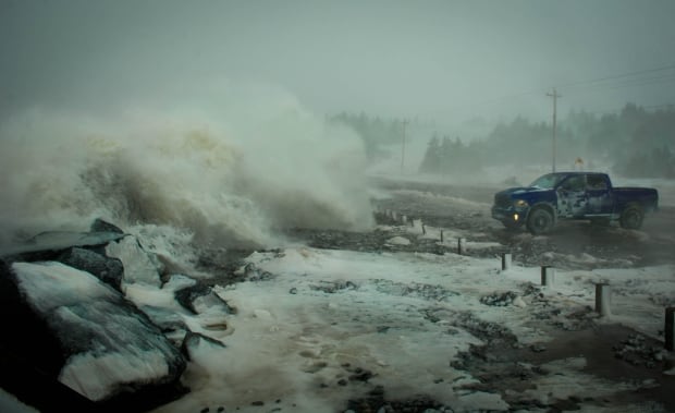 Lawrencetown beach storm surge