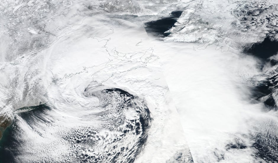 NASA Nova Scotia blizzard
