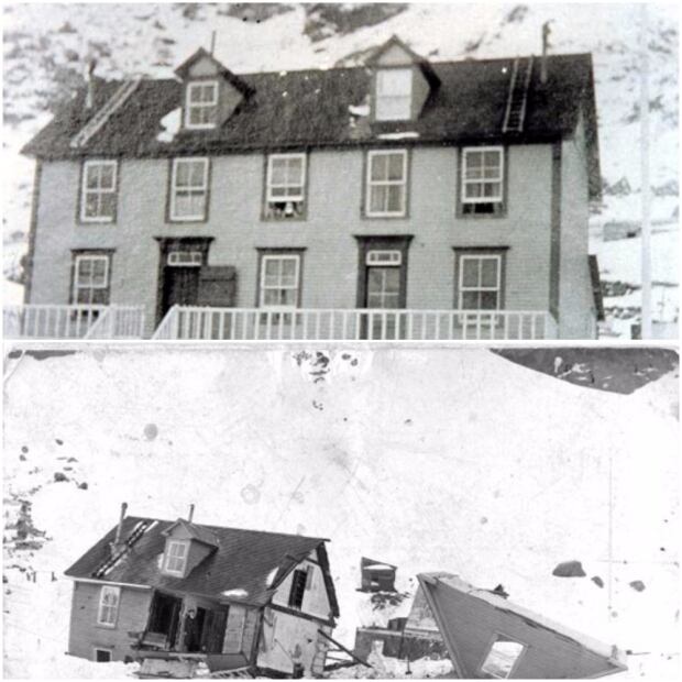 Tilt Cove avalanche before and after