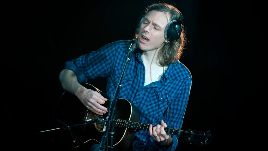Joel Plaskett performing live at the q studios in Toronto, Ont.
